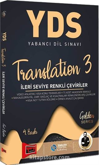 YDS Translation 3 İleri Seviye Renkli Çeviriler