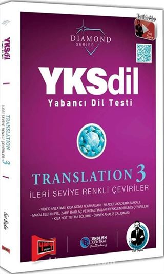 YKSDİL Yabancı Dil Testi Translation 3 İleri Seviye Renkli Çeviriler