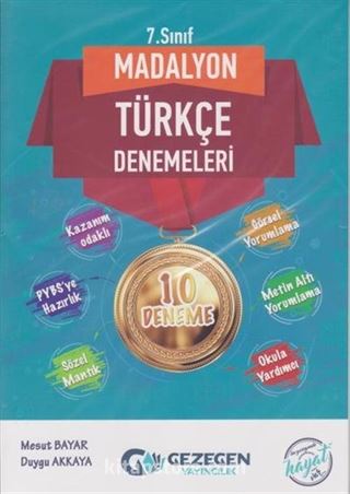 7. Sınıf Madalyon Türkçe Denemeleri 10 Deneme