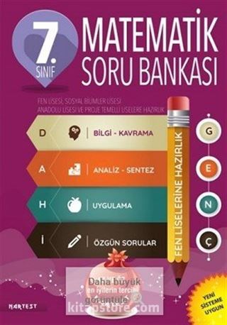 7 Sınıf Matematik Soru Bankası Fen Liselerine Hazırlık