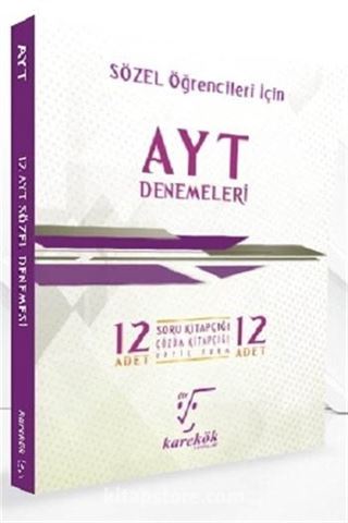 AYT Denemeleri 12 Adet (Sözel Öğrencileri İçin)