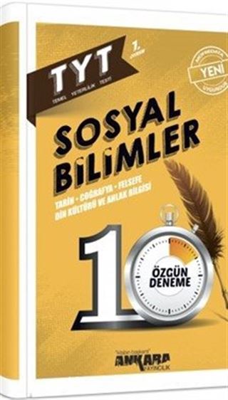 TYT 1. Oturum Sosyal Bilimler 10 Özgün Deneme