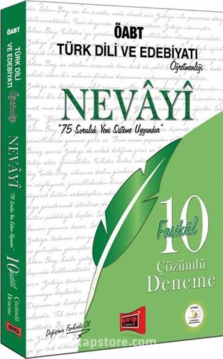 ÖABT Nevayi Türk Dili ve Edebiyatı Öğretmenliği Çözümlü 10 Fasikül Deneme