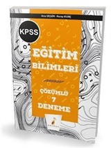 2019 KPSS Eğitim Bilimleri Tamamı Çözümlü 7 Deneme Sınavı