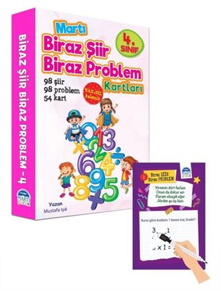 Biraz Şiir Biraz Problem Kartları 4. Sınıf/Yaz-Sil Özellikli