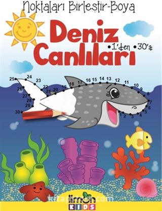 Noktaları Birleştir-Boya Deniz Canlıları