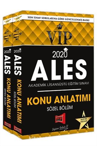 2020 ALES VIP Sayısal-Sözel Bölüm Konu Anlatımı (2 Cilt)