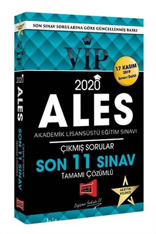 2020 ALES VIP Tamamı Çözümlü Son 11 Sınav Çıkmış Sorular