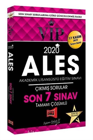 2020 ALES VIP Tamamı Çözümlü Son 7 Sınav Çıkmış Sorular