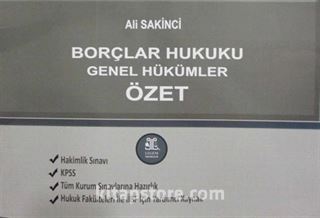 Borçlar Hukuku Genel Hükümler Özet