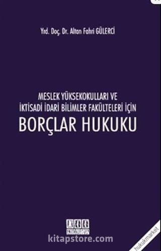 2015 MYO ve İİBF için Borçlar Hukuku