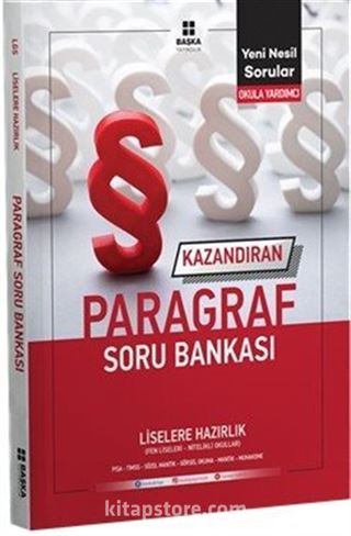 2019 Liselere Hazırlık Kazandıran Paragraf Soru Bankası