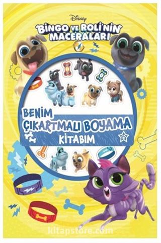 Bingo ve Roli Benim Çıkartmalı Boyama Kitabım