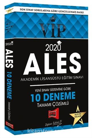 2020 ALES VIP Yeni Sınav Sistemine Göre Tamamı Çözümlü 10 Fasikül Deneme