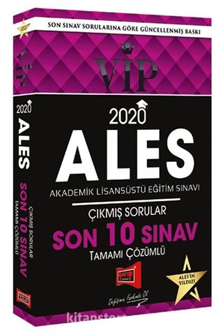 2020 ALES VIP Tamamı Çözümlü Son 10 Sınav Çıkmış Sorular