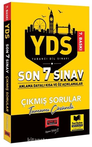 YDS Son 7 Sınav Tamamı Çözümlü Çıkmış Sorular