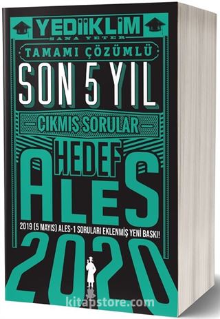 2020 ALES Tamamı Çözümlü Son 5 Yıl Çıkmış Sorular (5 Mayıs 2019 ALES-1 Ekli)