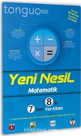 Yeni Nesil Matematik 7'den 8'e Yaz Kitabı