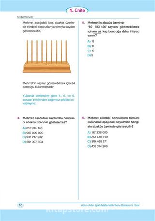 5. Sınıf Matematik Soru Bankası, Adım Adım Işıklı