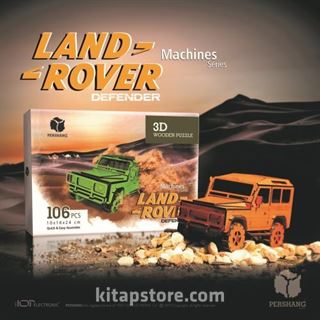 Land Rover 3 Boyutlu Yapboz Ahşap (106 Parça)