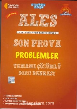 ALES Son Prova Problemler Tamamı Çözümlü Soru Bankası