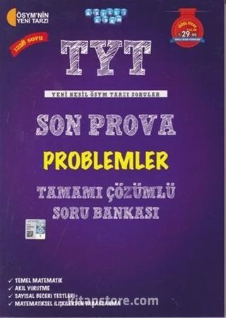 TYT Son Prova Problemler Tamamı Çözümlü Soru Bankası