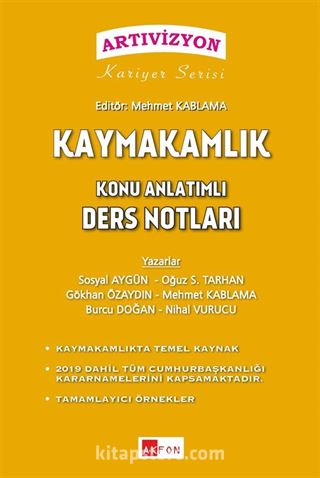 Kaymakamlık Konu Anlatımlı Ders Notları