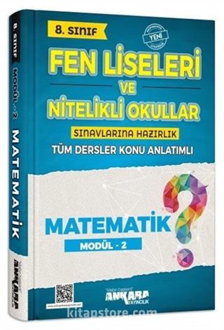 8. Sınıf Fen Liseleri ve Nitelikli Okullar Sınavlarına Hazırlık Matematik Konu Anlatımlı Modül 2