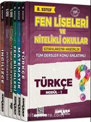 8. Sınıf Fen Liseleri ve Nitelikli Okullar Sınavlarına Hazırlık Tüm Dersler Konu Anlatımlı Modüler Set (6 Kitap)