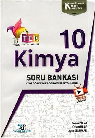 10. Sınıf TEK Serisi Video Çözümlü Kimya Soru Bankası