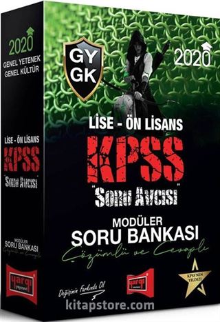 2020 KPSS Soru Avcısı Lise-Ön Lisans Genel Yetenek Genel Kültür Çözümlü ve Cevaplı Modüler Soru Bankası