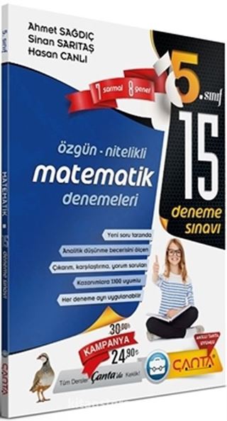 5. Sınıf Matematik 15 Deneme Sınavı