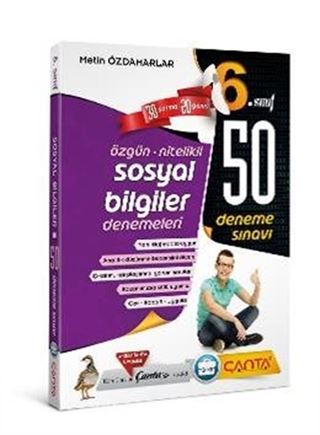 6. Sınıf Sosyal Bilgiler 50 Deneme Sınavı