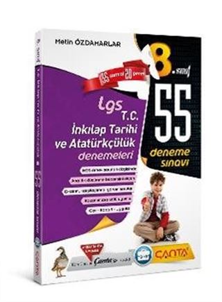 8. Sınıf LGS T.C. İnkılap Tarihi ve Atatürkçülük 55 Deneme Sınavı