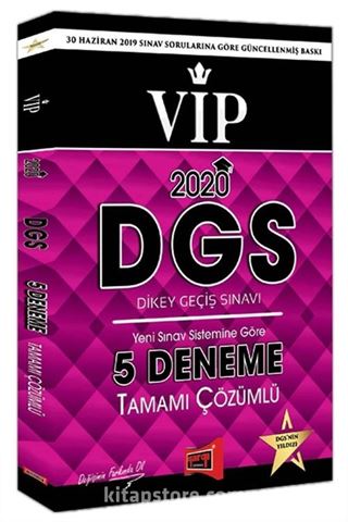 2020 DGS VIP Yeni Sınav Sistemine Göre Tamamı Çözümlü 5 Deneme