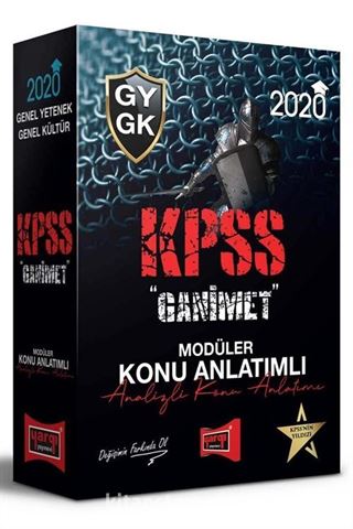 2020 KPSS Genel Yetenek Genel Kültür Ganimet Konu Anlatımlı Modüler Set