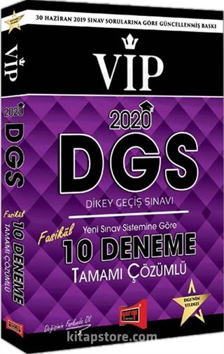 2020 DGS VIP Yeni Sınav Sistemine Göre Tamamı Çözümlü 10 Fasikül Deneme