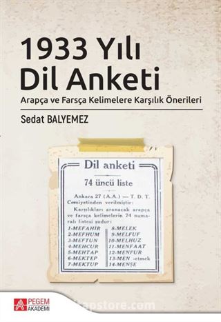 1933 Yılı Dil Anketi