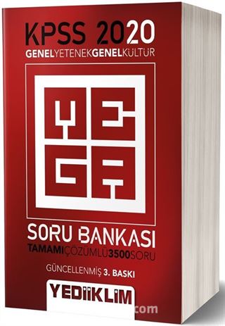 2020 Genel Kültür Genel Yetenek Tüm Dersler Tamamı Çözümlü Mega Soru Bankası