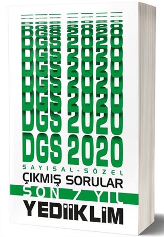 2020 DGS Sayısal Sözel Bölüm Son 7 Yıl Çıkmış Sorular