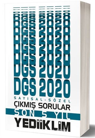 2020 DGS Sayısal Sözel Bölüm Son 5 Yıl Çıkmış Sorular