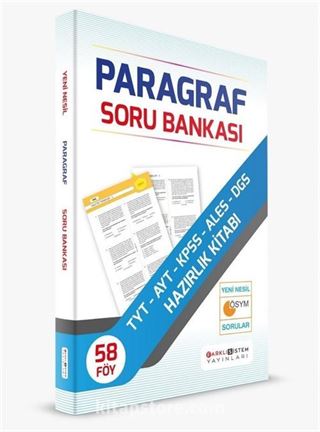 TYT AYT KPSS ALES DGS Paragraf Soru Bankası