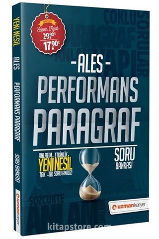 2020 ALES Performans Paragraf Yeni Nesil Soru Bankası