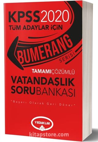 2020 Bumerang Tamamı Çözümlü Vatandaşlık Soru Bankası