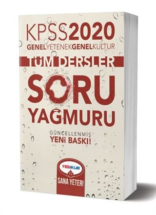 2020 KPSS Genel Kültür Genel Yetenek Tüm Dersler Soru Yağmuru