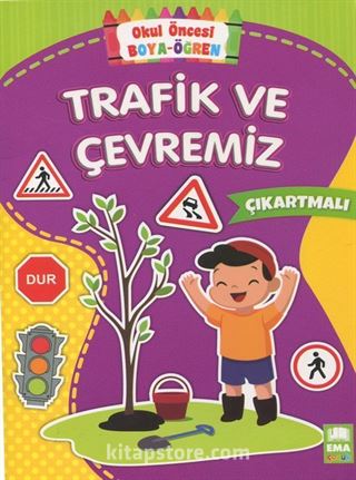 Okul Öncesi Boya Öğren Seti Çıkartmalı (5 Kitap)