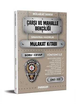 2020 Çarşı ve Mahalle Bekçiliği Çıkmış Sorularla Mülakat Kitabı