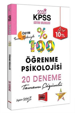 2020 KPSS Eğitim Bilimleri Öğrenme Psikolojisi Tamamı Çözümlü 20 Deneme