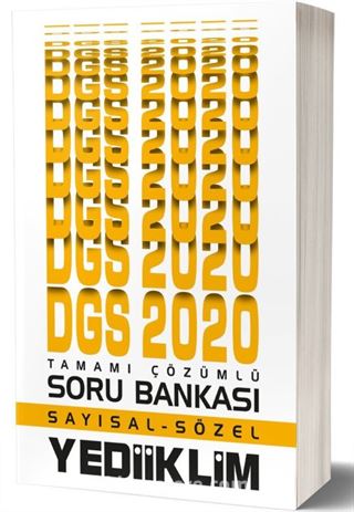 2020 DGS Sayısal Sözel Tamamı Çözümlü