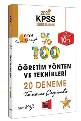 2020 KPSS Eğitim Bilimleri Öğretim Yöntem ve Teknikleri Tamamı Çözümlü 20 Deneme